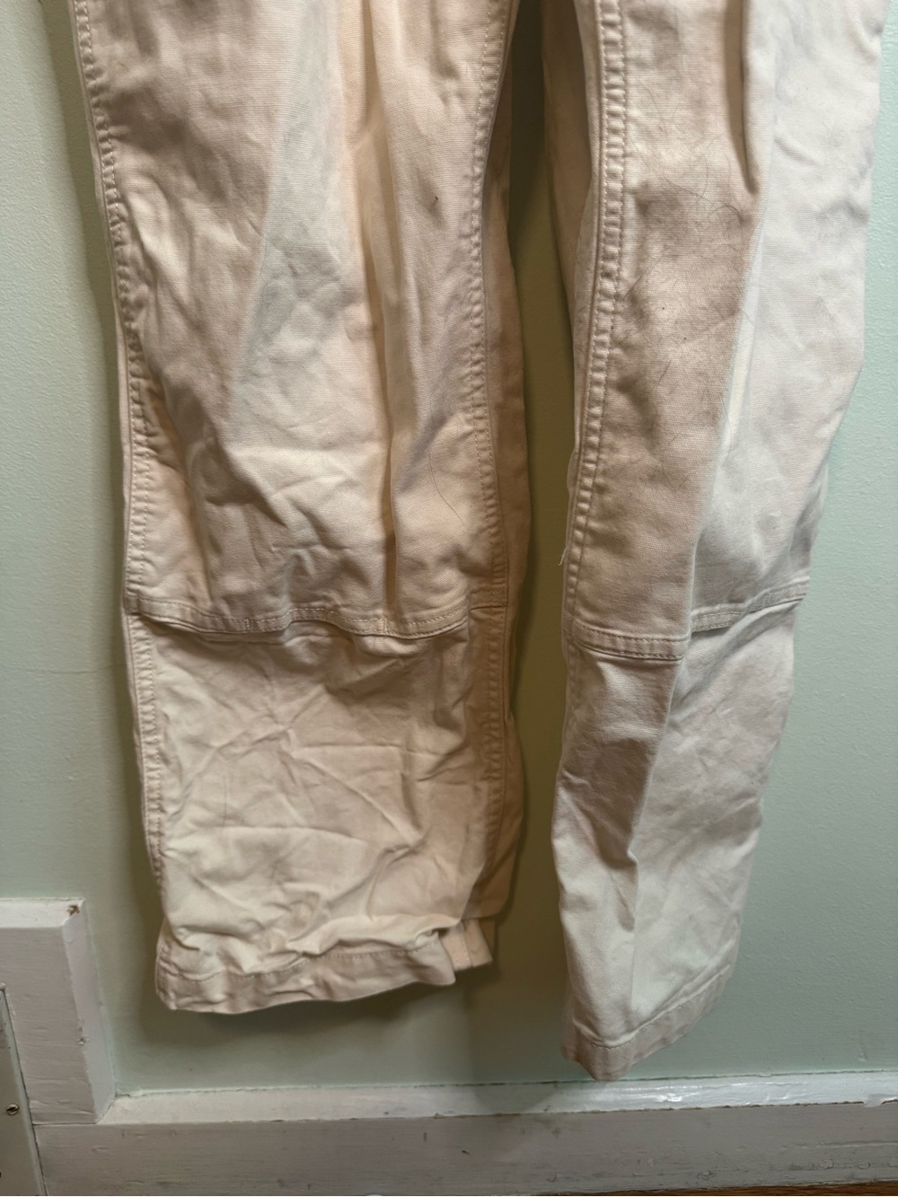 Carhartt Women's Khaki Cotton Overalls (L) - Picture 6 of 9